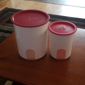 Tupperware canisters